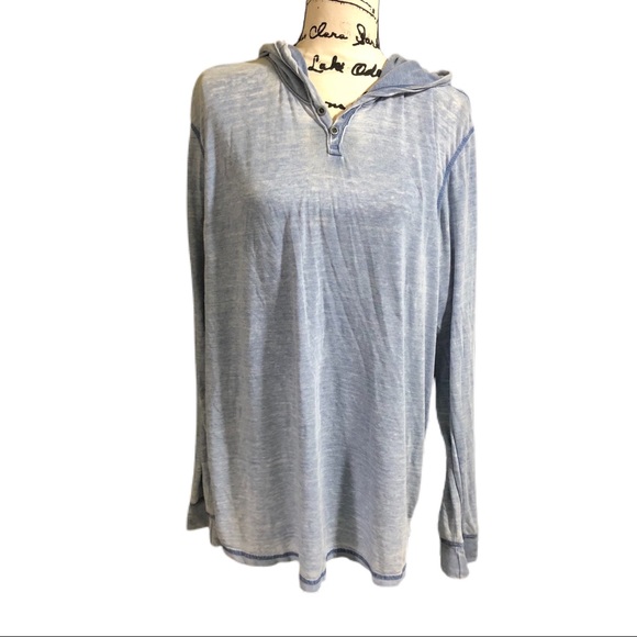 Lucky Brand Other - Lucky Brand Heathered Blue Lightweight Pull Over